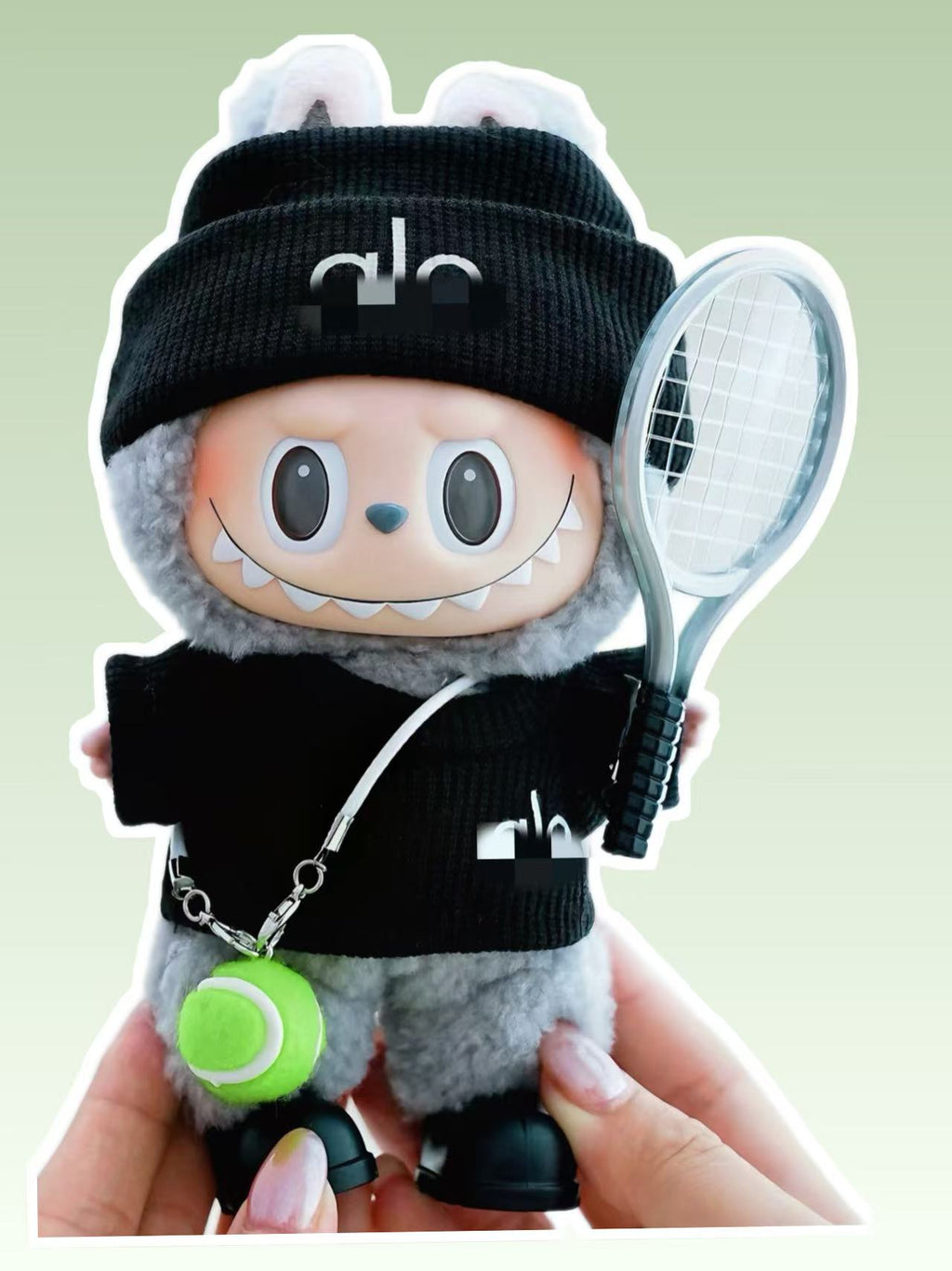 Tennis Prince Loose Fit T shirt suitable for labubu Baby Clothes First, Second, Third Generation17cm Macaron Pendant
