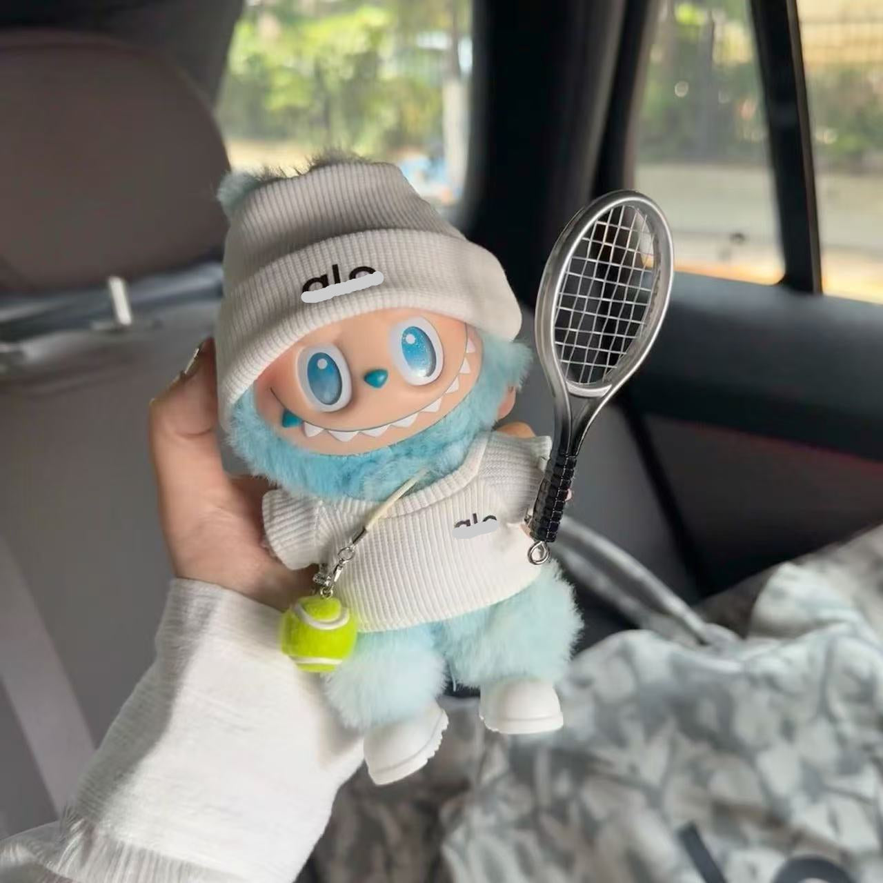 Tennis Prince Loose Fit T shirt suitable for labubu Baby Clothes First, Second, Third Generation17cm Macaron Pendant