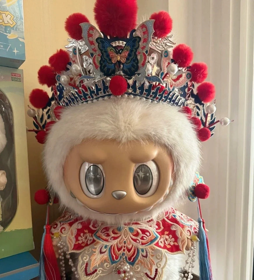 For 58cm Labubu Clothes Zimomo Big Leader Big Angel, Monkey King Sun Wukong Armor Outfit for Large The Monsters Figures | Mythical Hero Costume for Big Labubu | Original Design (Doll Not Included)