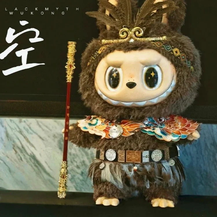 For 58cm Labubu Clothes Zimomo Big Leader Big Angel, Monkey King Sun Wukong Armor Outfit for Large The Monsters Figures | Mythical Hero Costume for Big Labubu | Original Design (Doll Not Included)