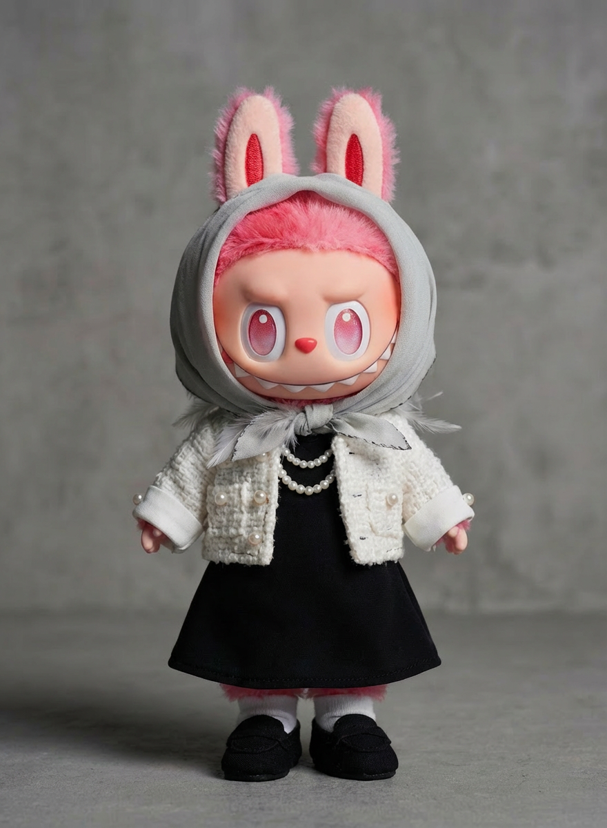 Fashion Outfit for labubu Baby Clothes First, Second, Third Generation17cm Macaron Pendant