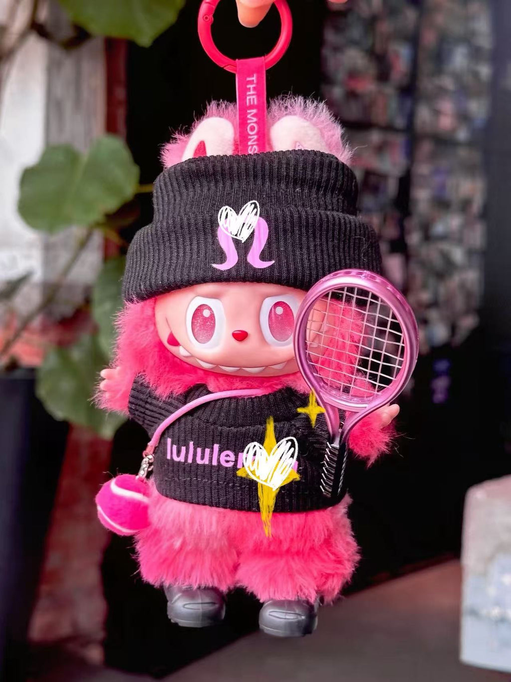 Tennis Prince Loose Fit T shirt suitable for labubu Baby Clothes First, Second, Third Generation17cm Macaron Pendant