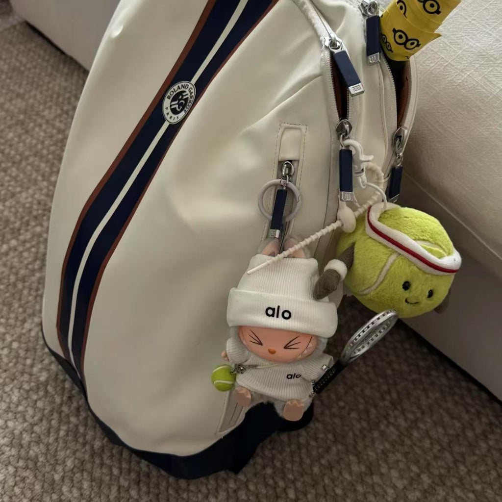 Tennis Prince Loose Fit T shirt suitable for labubu Baby Clothes First, Second, Third Generation17cm Macaron Pendant