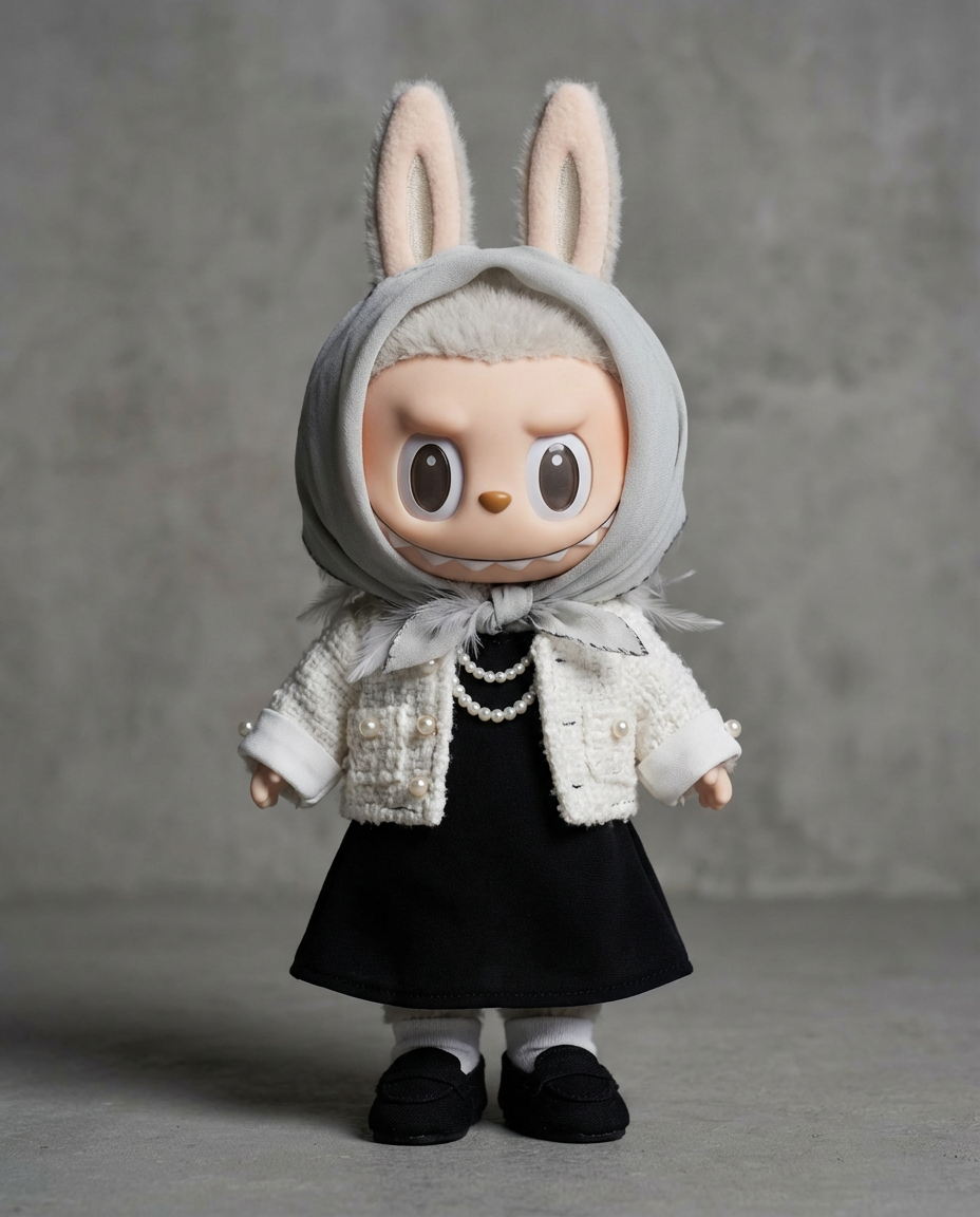 Fashion Outfit for labubu Baby Clothes First, Second, Third Generation17cm Macaron Pendant