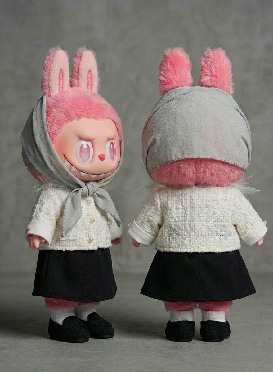 Fashion Outfit for labubu Baby Clothes First, Second, Third Generation17cm Macaron Pendant