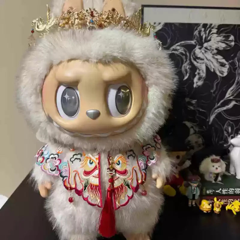 For 58cm Labubu Clothes Zimomo Big Leader Big Angel, Monkey King Sun Wukong Armor Outfit for Large The Monsters Figures | Mythical Hero Costume for Big Labubu | Original Design (Doll Not Included)