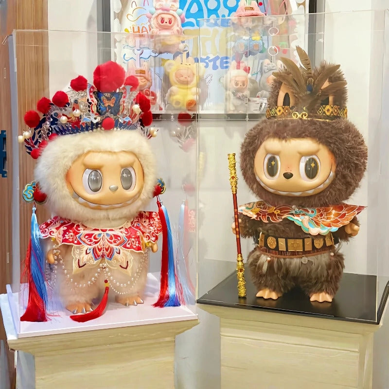 For 58cm Labubu Clothes Zimomo Big Leader Big Angel, Monkey King Sun Wukong Armor Outfit for Large The Monsters Figures | Mythical Hero Costume for Big Labubu | Original Design (Doll Not Included)