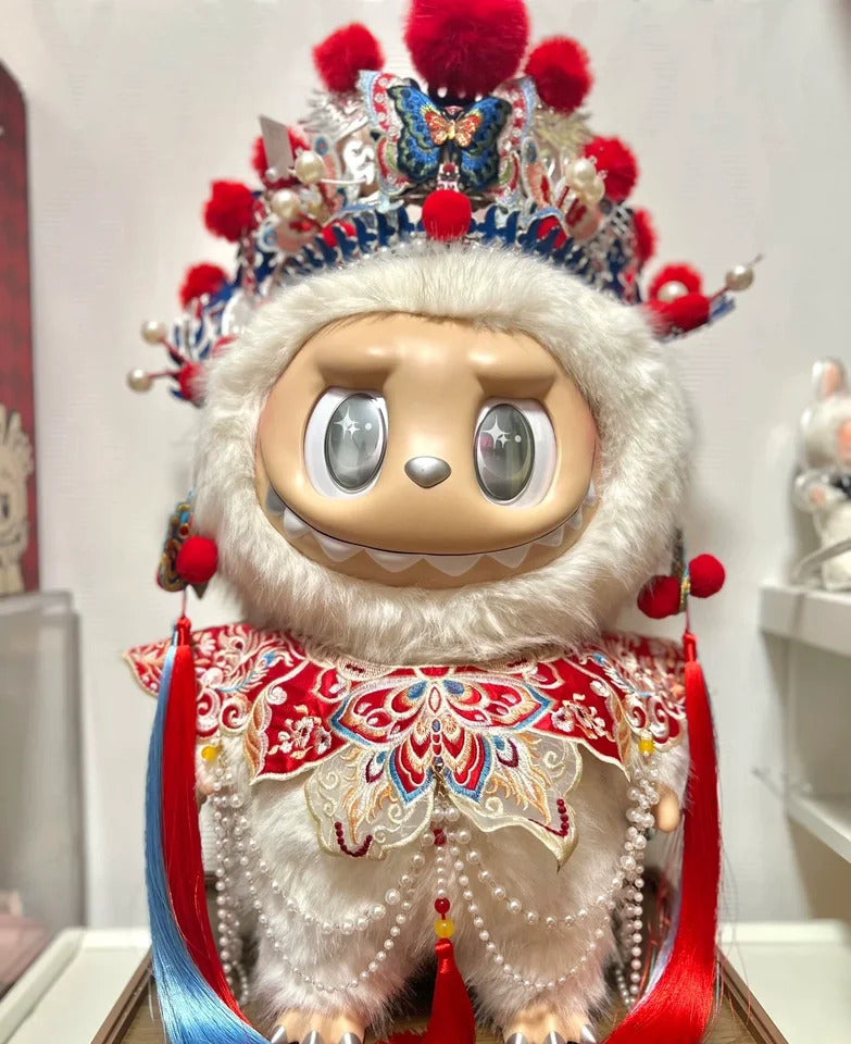 For 58cm Labubu Clothes Zimomo Big Leader Big Angel, Monkey King Sun Wukong Armor Outfit for Large The Monsters Figures | Mythical Hero Costume for Big Labubu | Original Design (Doll Not Included)