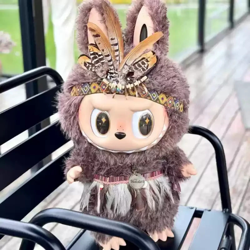 For 58cm Labubu Clothes Zimomo Big Leader Big Angel, Monkey King Sun Wukong Armor Outfit for Large The Monsters Figures | Mythical Hero Costume for Big Labubu | Original Design (Doll Not Included)