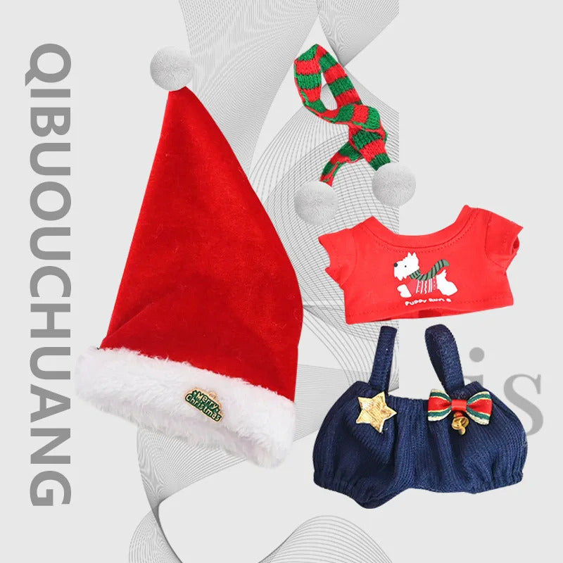 Christmas Santa Outfit for Pop Mart The Monsters | Festive Holiday Doll Clothes Set for Labubu | Eco-Friendly Winter Gift